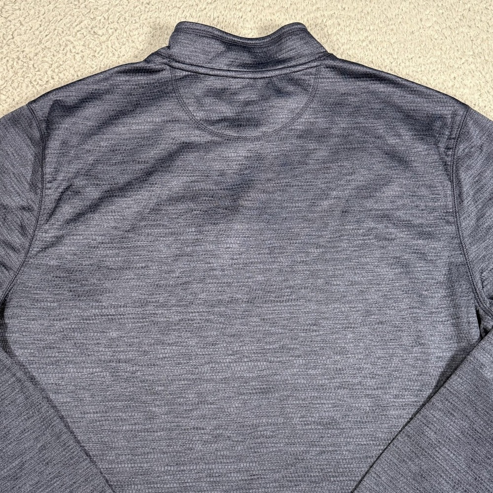 G.H. Bass & Co Pullover Mens XL Blue Fleece 1/4 Zip Chest Pocket Sweatshirt - Picture 7 of 14